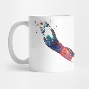 Male Soccer Player Mug